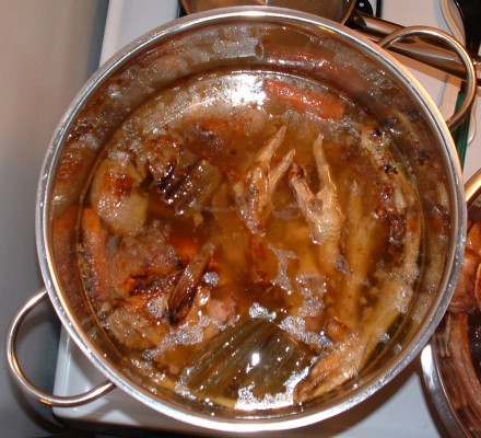 Chicken Stock Cooked
